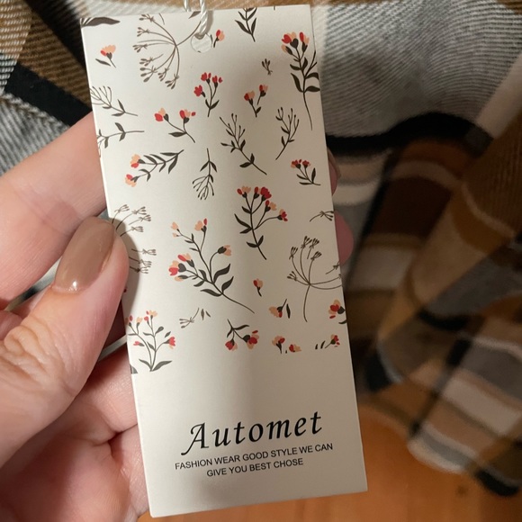 Plaid Shacket button down - M - Picture 3 of 3